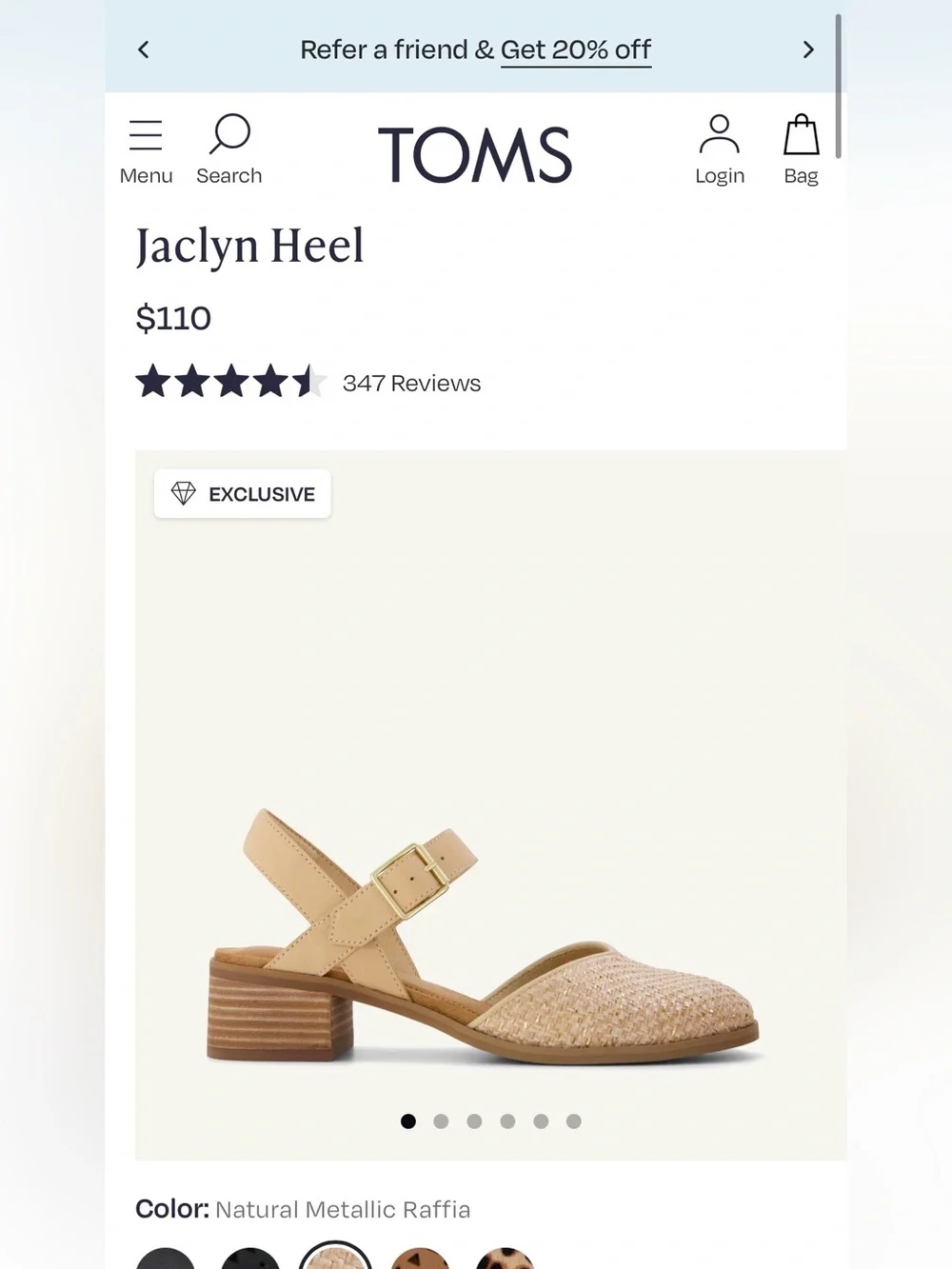 Toms Jaclyn Shoes New*